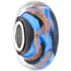Colorful Stripes Biagi Murano Glass Beads Charms Bracelets