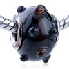Dark Brown Texture Translucent Murano Glass European Beads