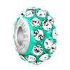 Blue Zircon April Birthstone Clear Crystal Fit All Brands Beads Charms Bra...
