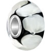 Elegant White With Crystal Flower Beads Charms Bracelets