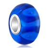 Sea Blue With Charming White Petal Murano Glass Beads Charms Bracelets