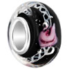 Black  Rose  Water Waves Fit All Brands Murano Glass Beads Charms  ... 
