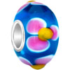 Sapphire Blue Ball Pink Yellow Flower All Brand Murano Glass Beads Charms ...