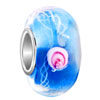 Pugstertransparently Blue  Rose  Flower White Thread Fit All Brands  ... 