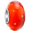 Orange With Water Bubbles Murano Glass All Brands Beads Charms Bracelets