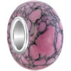 Pink White Spots Turquoise Fit All Brands Murano Glass Beads Charms Bracel...