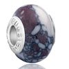 White And Brown  Spots  Turquoise  Murano Glass Beads  Charms  ... 