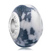 White And Black  Spots  Turquoise  Murano Glass Beads  Charms  ... 