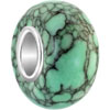 Aquamarine And White Turquoise Murano Glass Beads Charms Bracelets