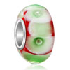 Water Peridot Petal 925 Sterling Silver Murano Glass Beads Charms Bracelets