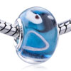 Blue Flows Lola Murano Glass European Beads