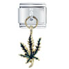 Green Leaf Italian Charm