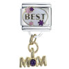 Best Mom Dangle Italian Charm