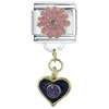 Daisy And Heart Italian Charm