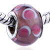  Red  Ruby Round  Murano  Glass European Beads