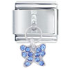 September  Sapphire  Color Butterfly Italian Charm