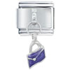 Purple Wallet Italian Charm