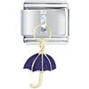 Umbrella Purple Italian Charm