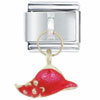 Dangle Pink Hat Italian Charm