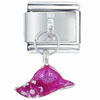 Hat Pink Italian Charm