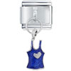 Heart Tank Top Blue Italian Charm