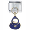  Purse  Blue  Italian   Charm 