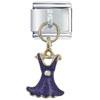 Rhinestone Dress Purple Italian Charm