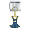 Rhinestone Dress Blue Italian Charm