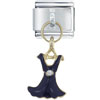 Rhinetone Dress Black Italian Charm