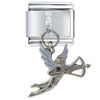  Silver  Cupid Italian Charm