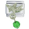 May Emerald Color Baby Angel Italian Charm