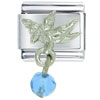September Sapphire Color Baby Angel Italian Charm