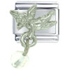  October  Pink Tourmaline Color Baby Angel Italian Charm