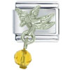November Topaz Color Baby Angel Italian Charm