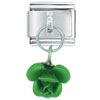Rose Green Dangle Italian Charm