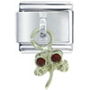 Crystal Dragonfly Red Italian Charm
