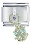 Ladybug Blue Italian Charm