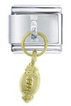 Dangle Golden Football Italian Charm