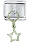 Open Star Italian Charm