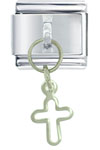 Cross Cut Out Italian Charm