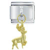 Dangle Golden Deer Italian Charm