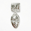 Silver Mask Dangle Dangle Italian Charm