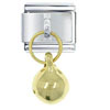 Dangle Golden Bell Italian Charm