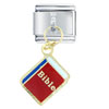 Bible Book Dangle Italian Charm