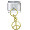Dangle Peace Sign Italian Charm
