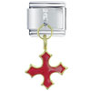Cross Red Italian Charm