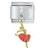 Ballerina Neon Pink Italian Charm