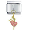Ballerina Pink Italian Charm