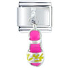 Fancy Pink  Sandal  Dangle Italian Charm