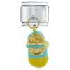 Baby Blue Shoe Italian Charm